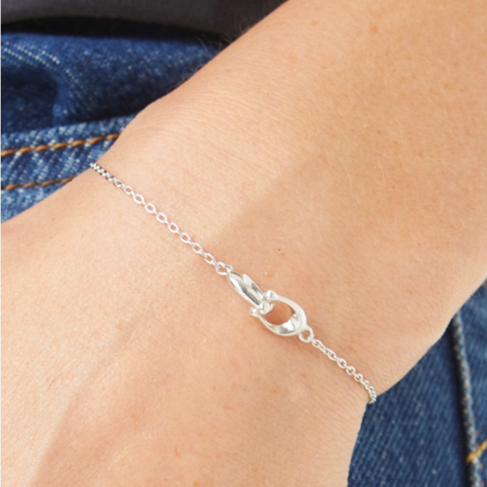 Coach Silver Knot Adjustable Chain Bracelet - Picture 4 of 5